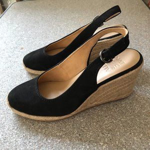 Naturalizer women sandals espadrilles, New, Size 8,5 Black, Suede